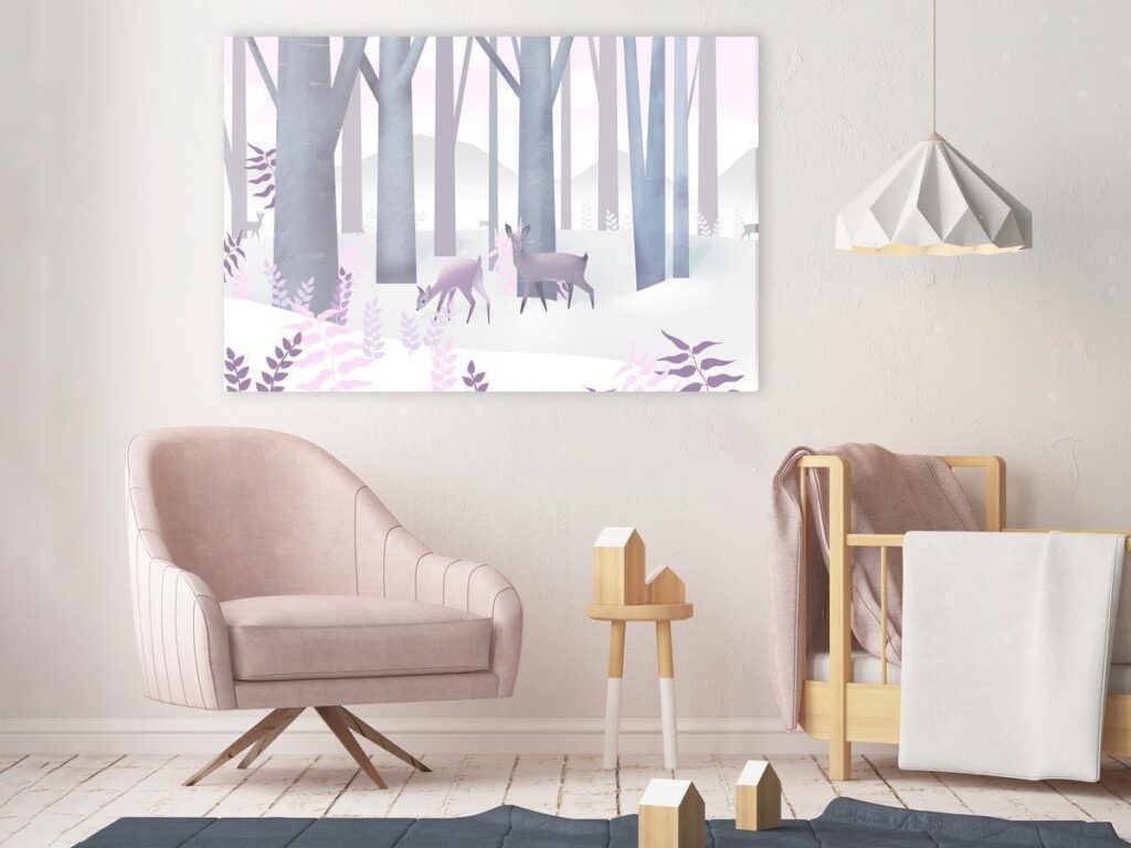 Schilderij - Fairy-Tale Forest (1 Part) Vertical - Second Variant - Afbeelding 2
