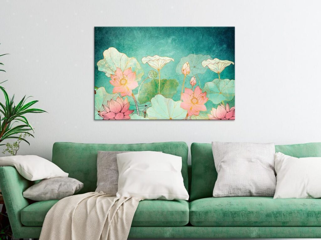 Schilderij - Fairytale Flowers (1 Part) Wide - Afbeelding 2