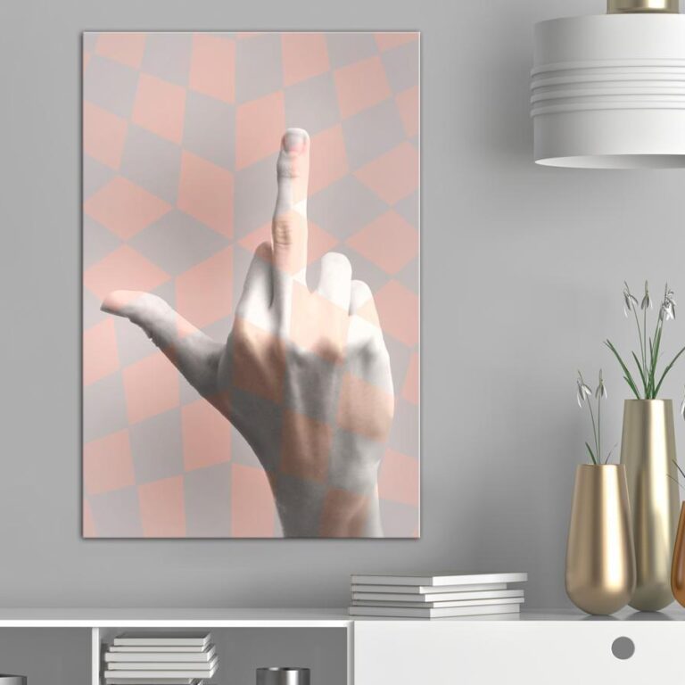 Schilderij - F*ck You! (1 Part) Vertical