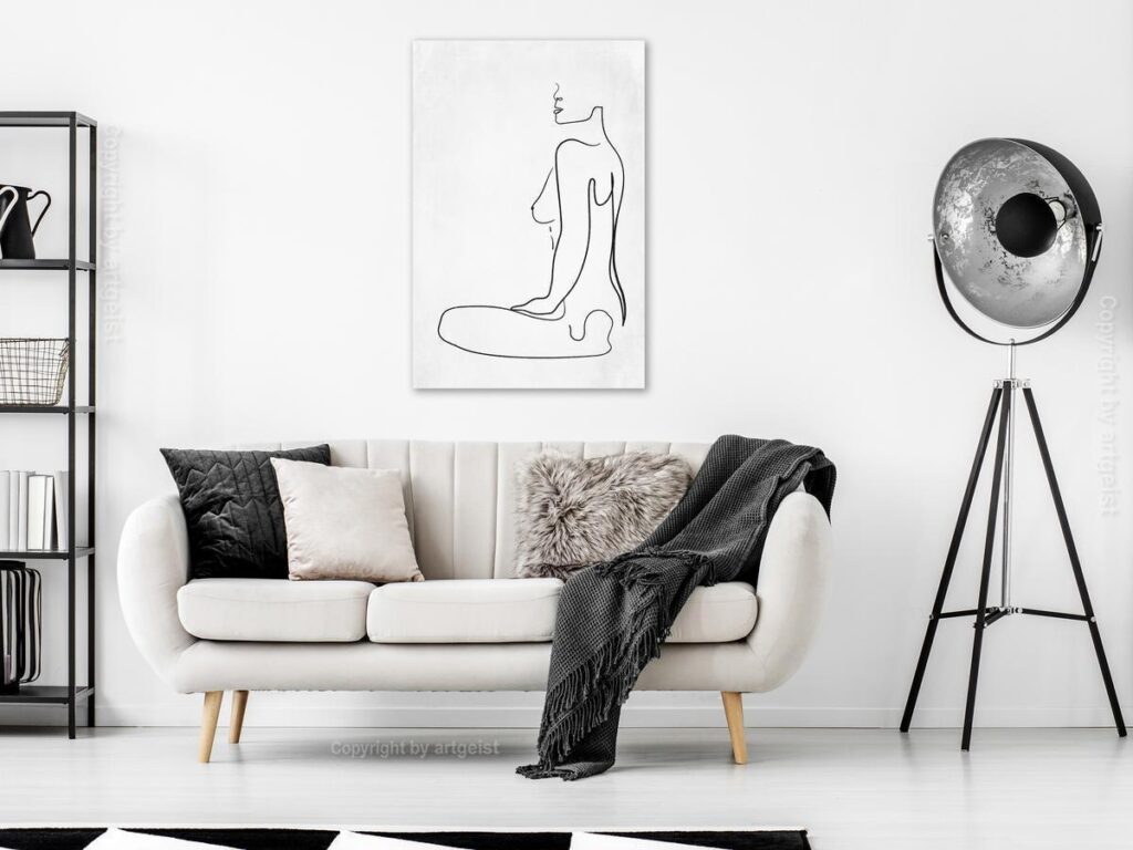 Schilderij - Female Form (1 Part) Vertical