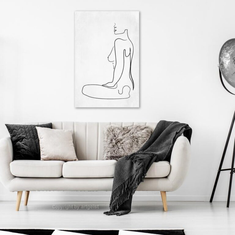 Schilderij - Female Form (1 Part) Vertical