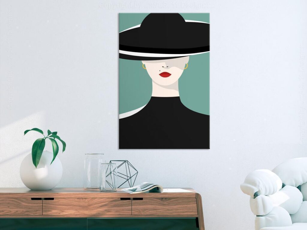 Schilderij - Femininity (1 Part) Vertical