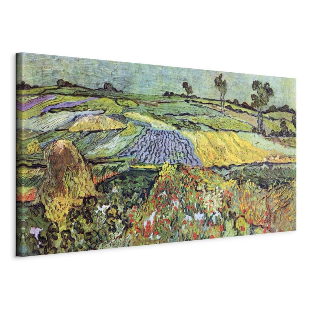 Schilderij - Fields in Auvers - Afbeelding 3