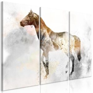 Schilderij - Fiery Steed (3 Parts)