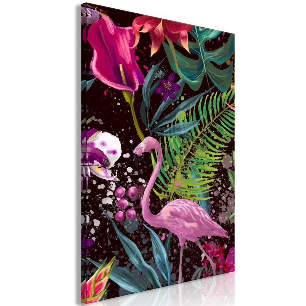 Schilderij - Flamingo Land (1 Part) Vertical - Afbeelding 2