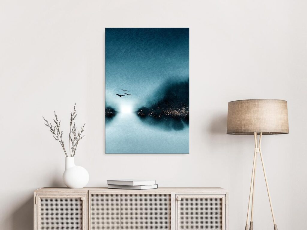 Schilderij - Flight at Dawn (1 Part) Vertical