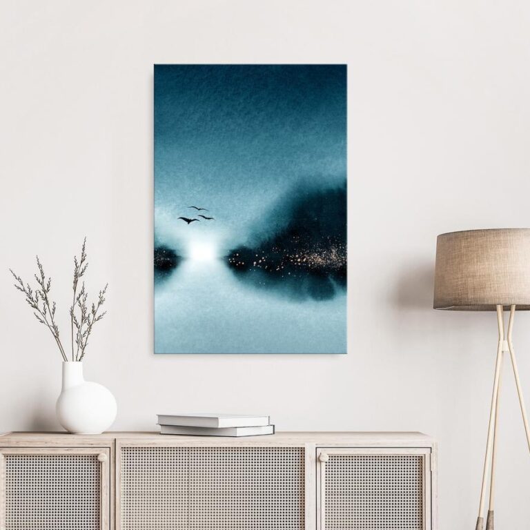 Schilderij - Flight at Dawn (1 Part) Vertical