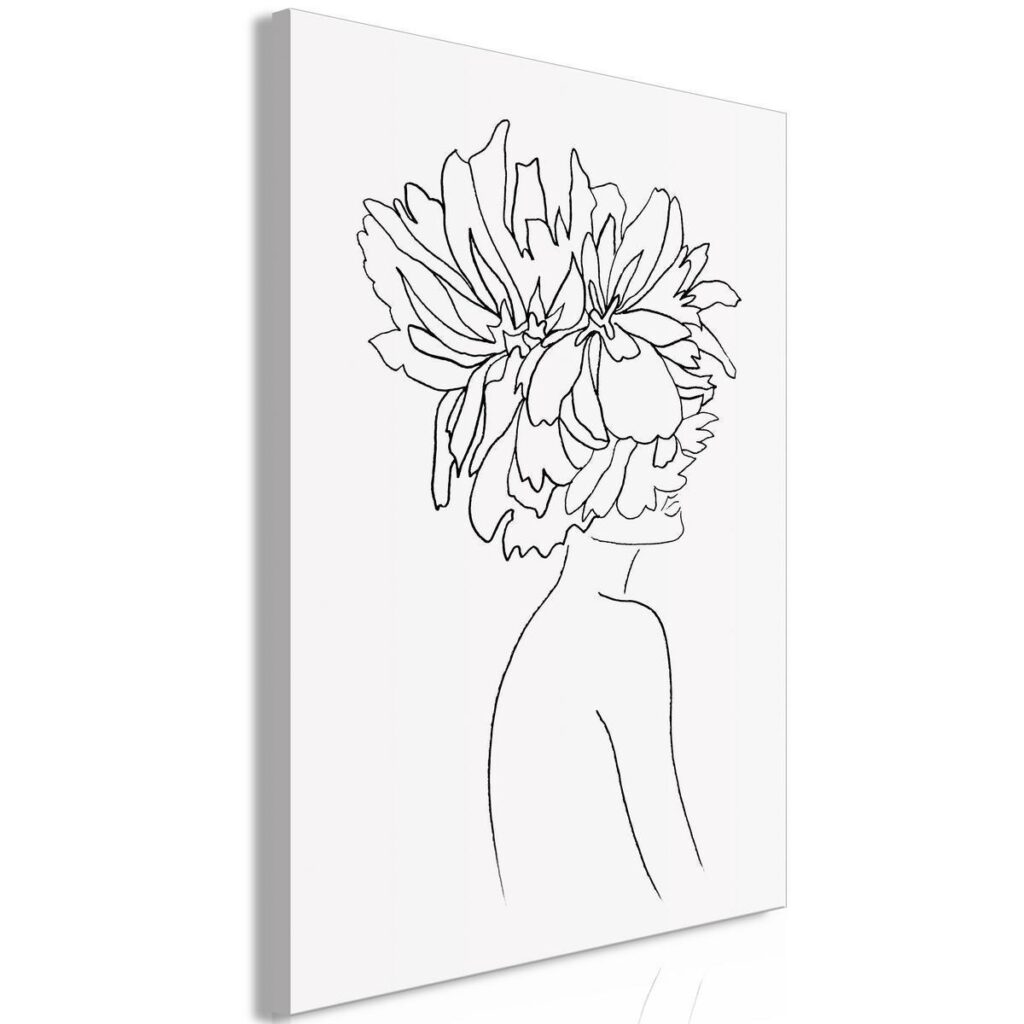 Schilderij - Floral Argument (1 Part) Vertical - Afbeelding 2