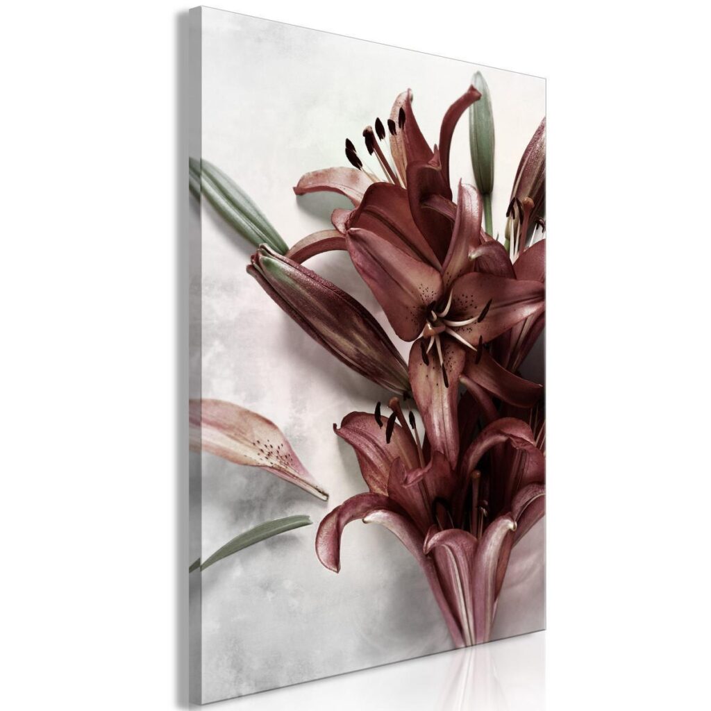 Schilderij - Floral Form (1 Part) Vertical - Afbeelding 2