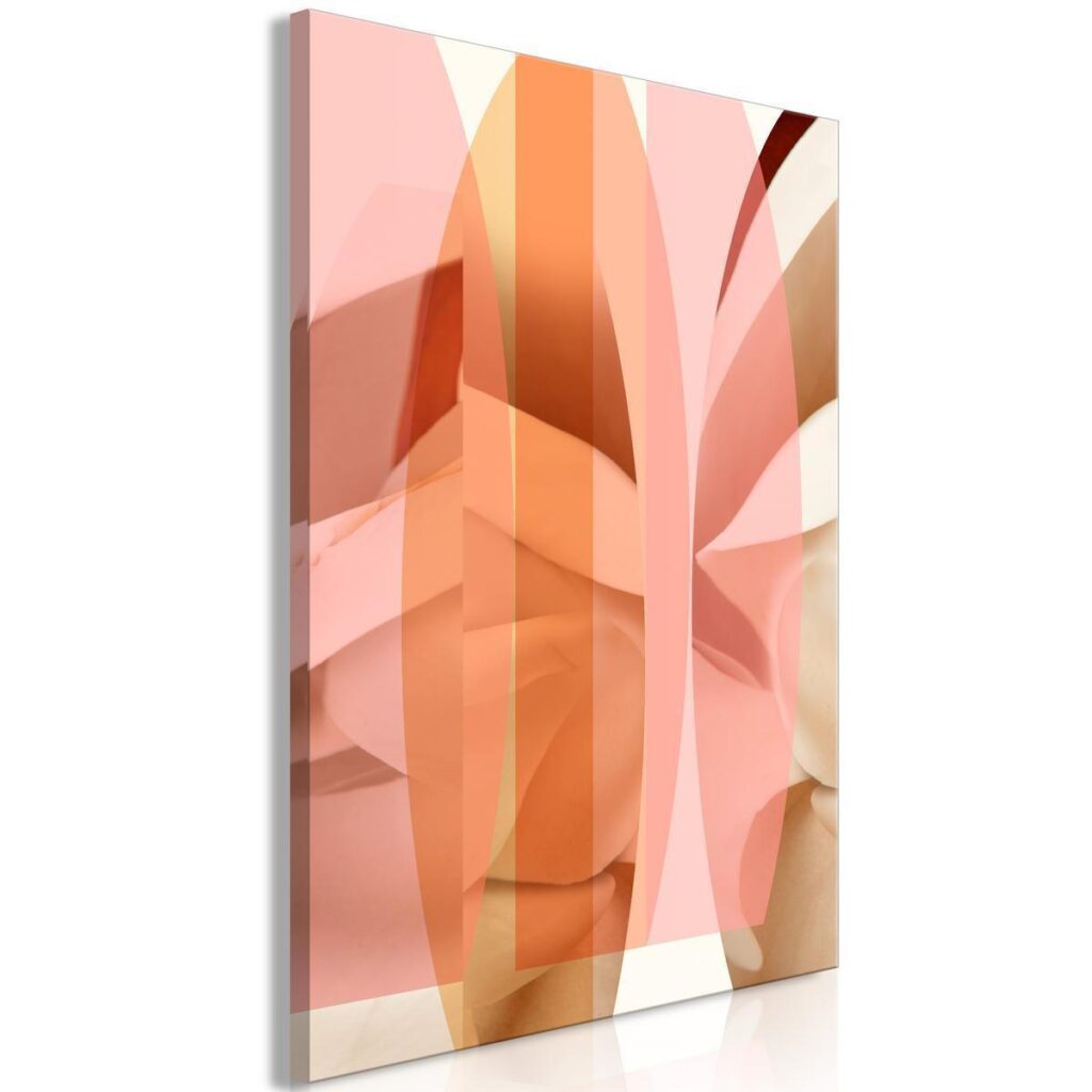 Schilderij - Floral Kaleidoscope (1 Part) Vertical - Afbeelding 2