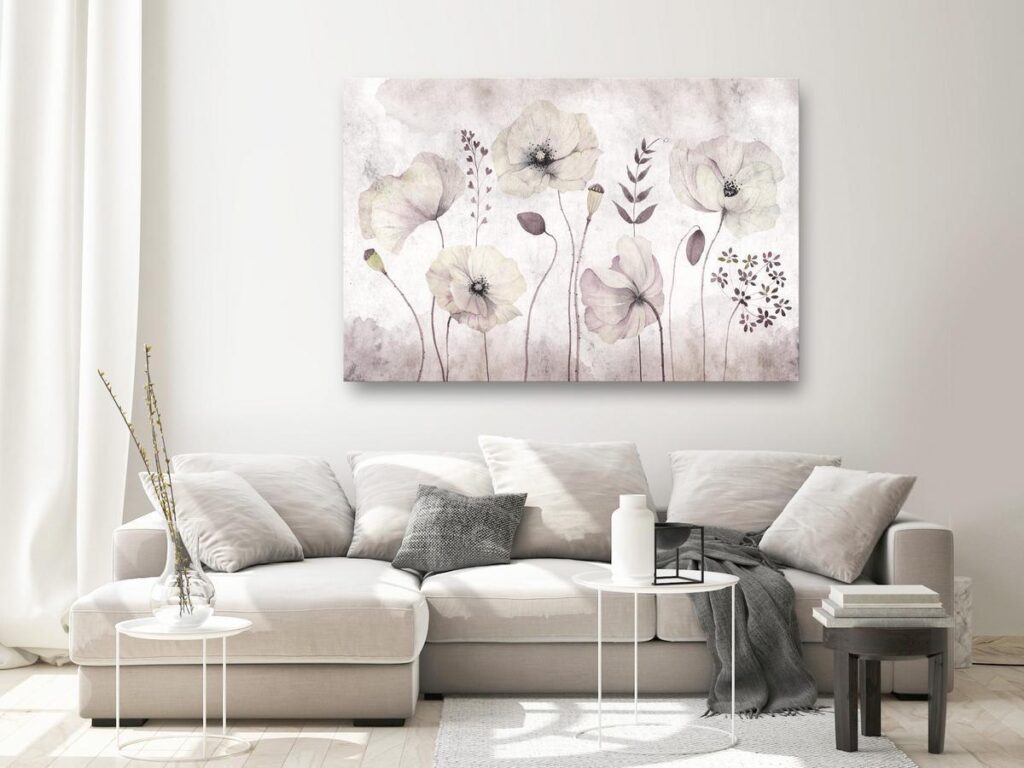 Schilderij - Floral Moment (1 Part) Wide