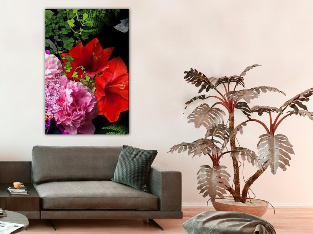 Schilderij - Floral Symphony (1 Part) Vertical - Afbeelding 2