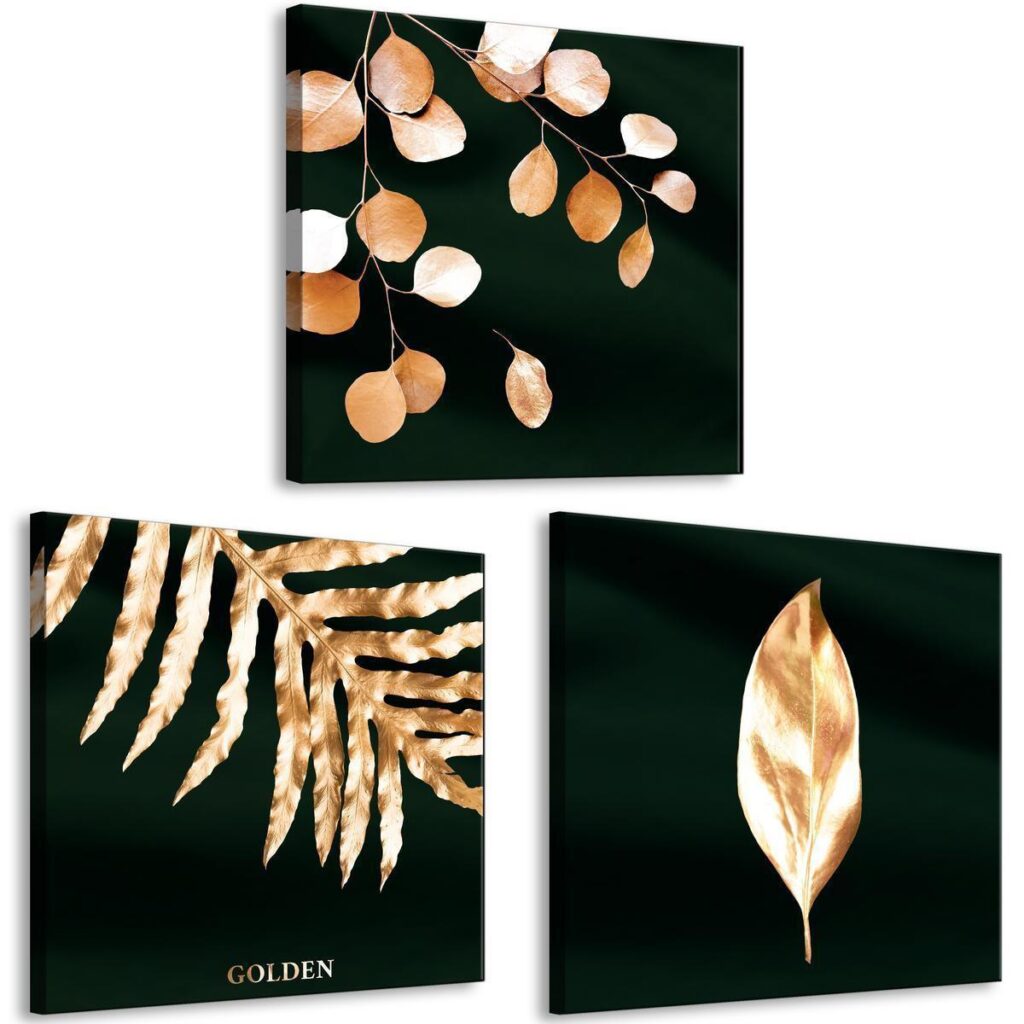 Schilderij - Floristic Splendor (3 Parts) - Afbeelding 2