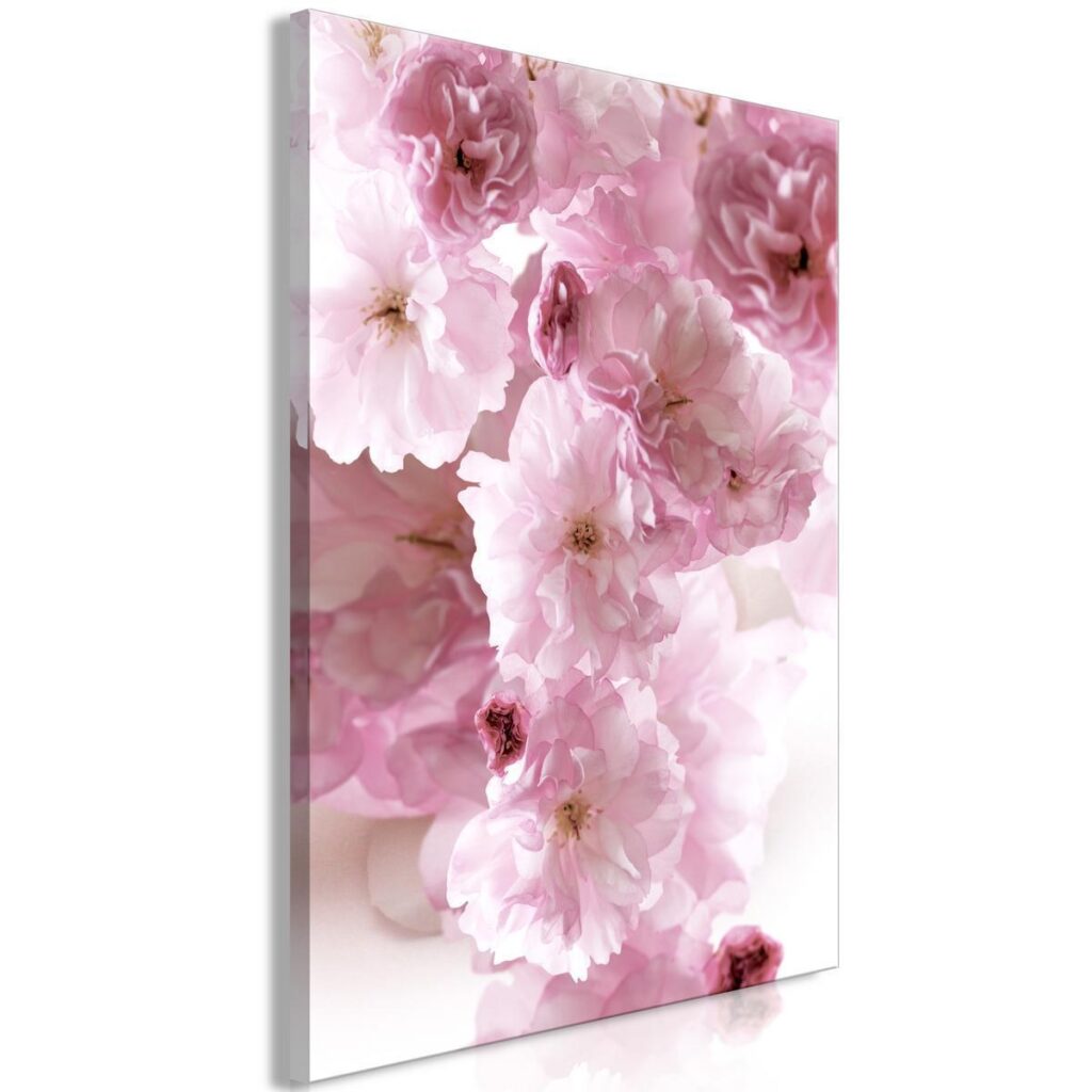 Schilderij - Flowery Glamour (1-part) - Flower Petals in Shades of Pink - Afbeelding 2