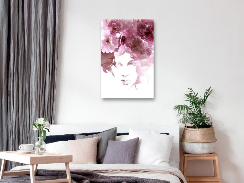 Schilderij - Flowery Look (1 Part) Vertical