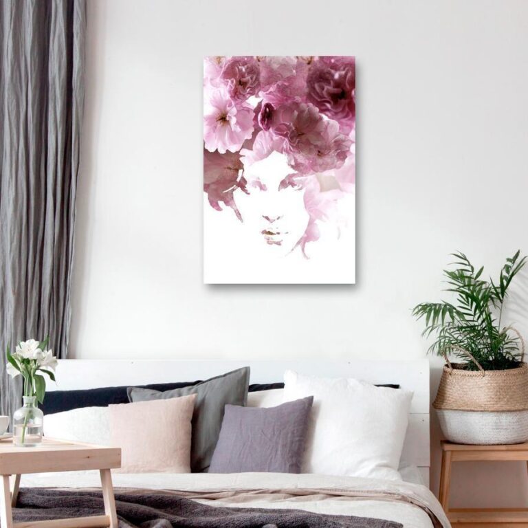 Schilderij - Flowery Look (1 Part) Vertical