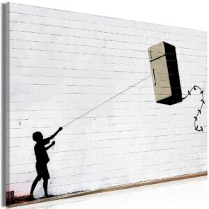 Schilderij - Flying Fridge (1 Part) Wide