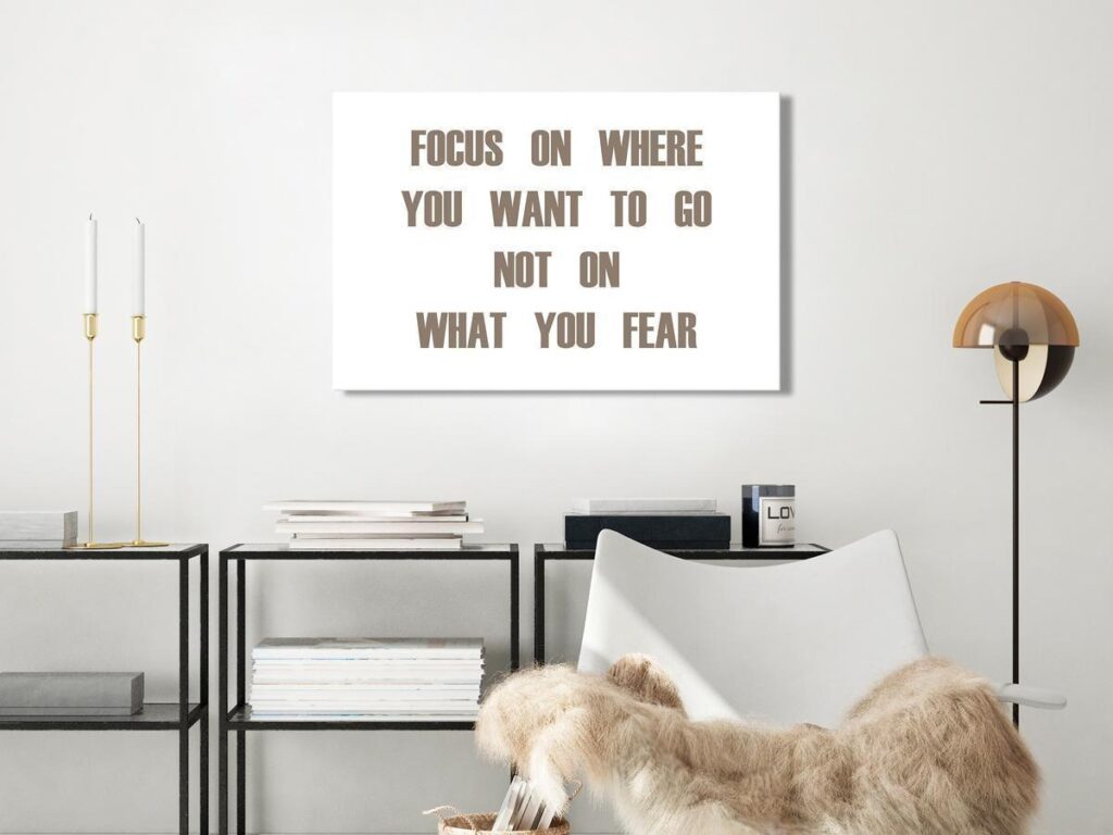 Schilderij - Focus on Where You Want (1 Part) Wide - Afbeelding 2