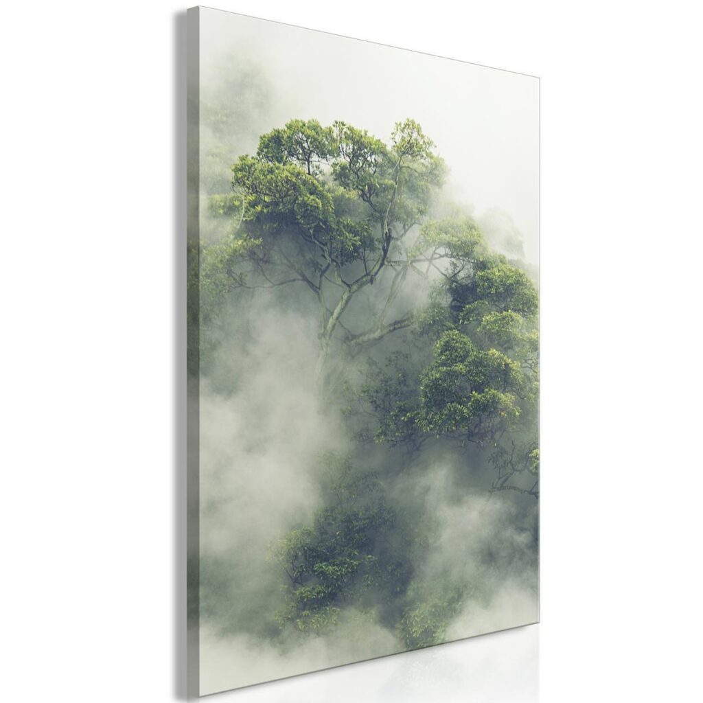 Schilderij - Foggy Amazon (1 Part) Vertical - Afbeelding 2