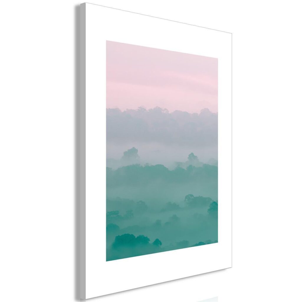 Schilderij - Foggy Dawn (1 Part) Vertical - Afbeelding 2