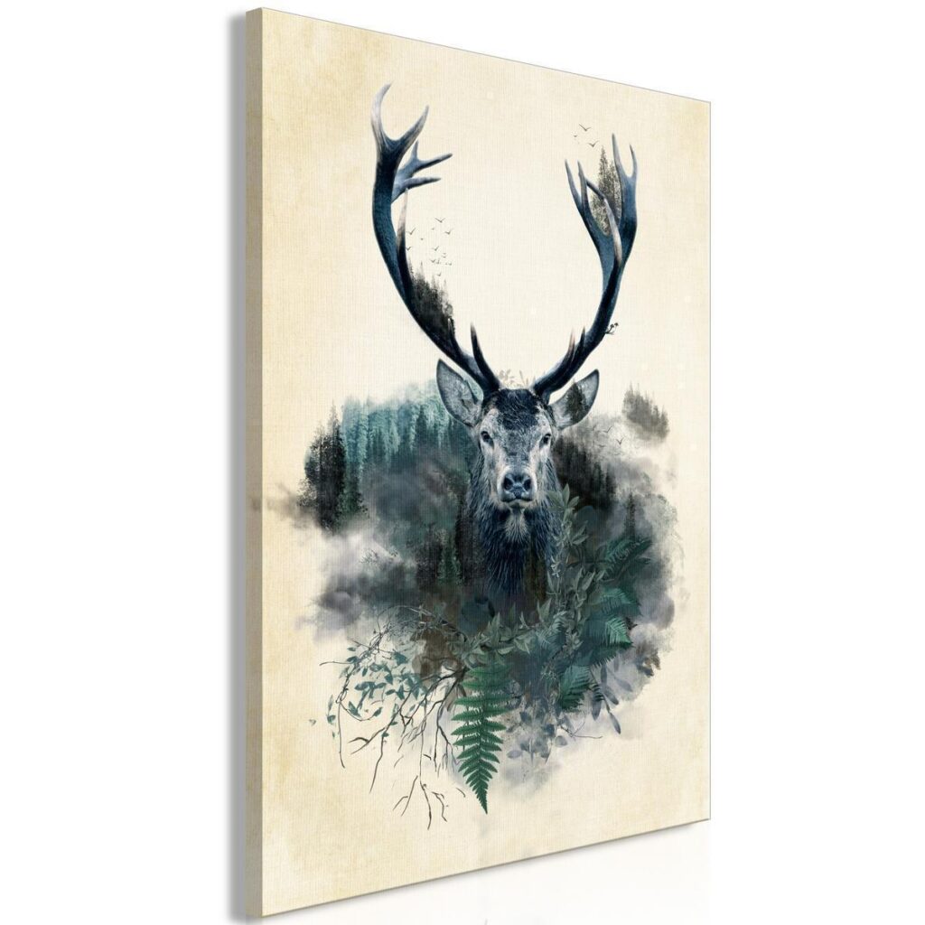 Schilderij - Forest Ghost (1 Part) Vertical - Afbeelding 2
