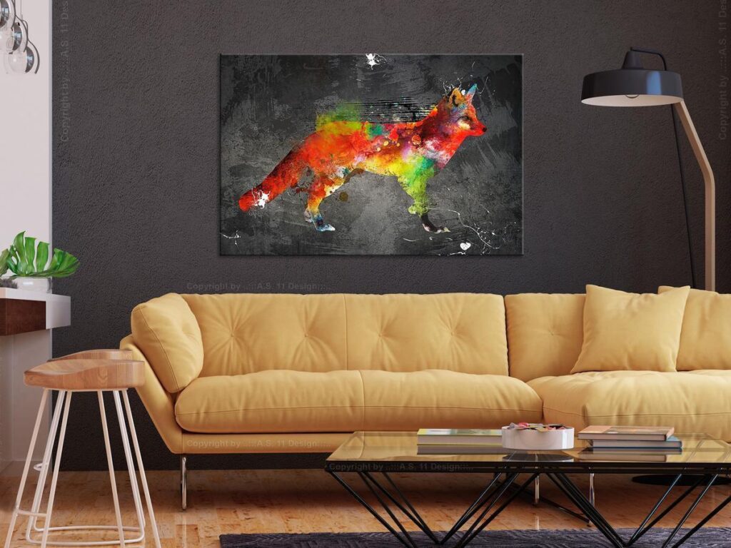 Schilderij - Forest Hunter (1 Part) Wide