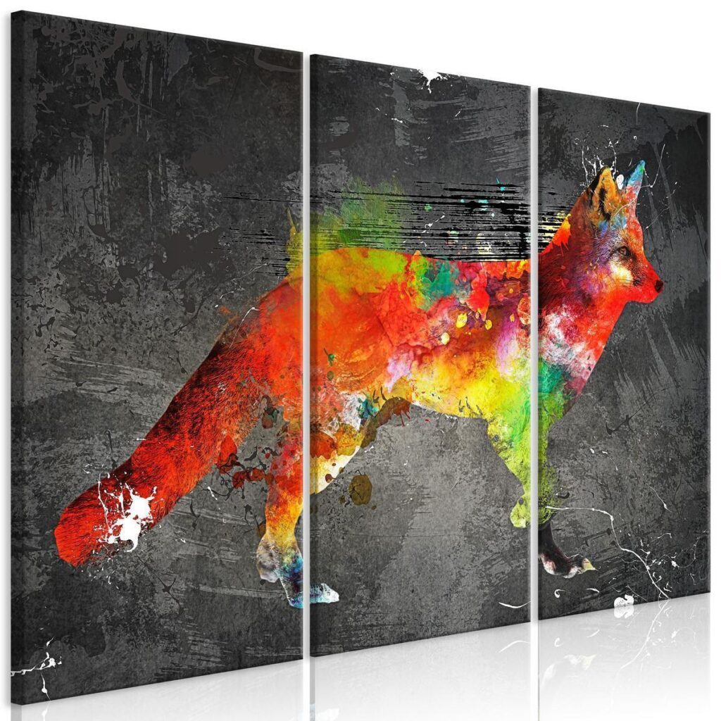 Schilderij - Forest Hunter (3 Parts) - Afbeelding 2