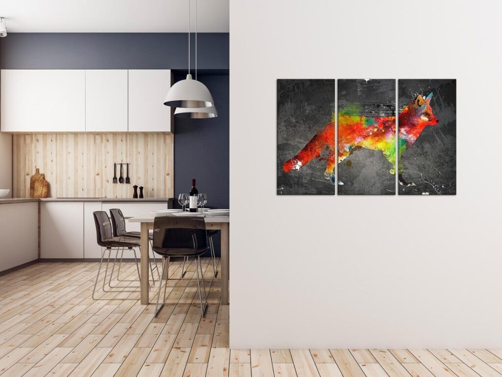 Schilderij - Forest Hunter (3 Parts)