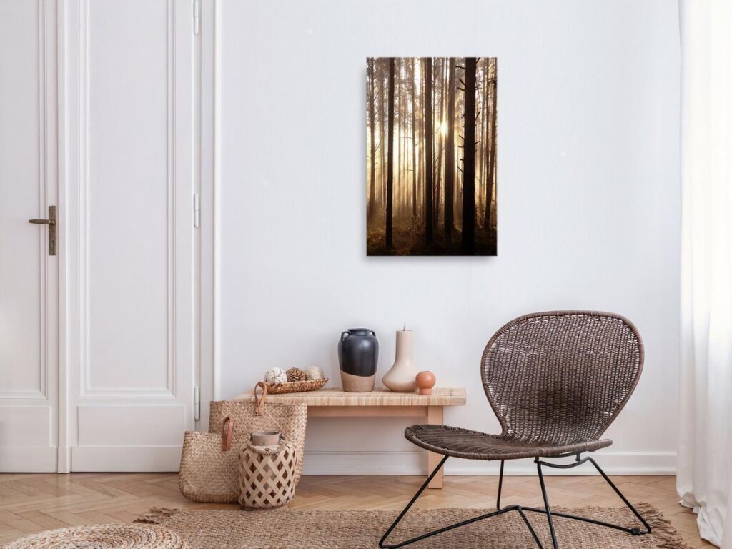 Schilderij - Forest Paths (1 Part) Vertical - Afbeelding 2