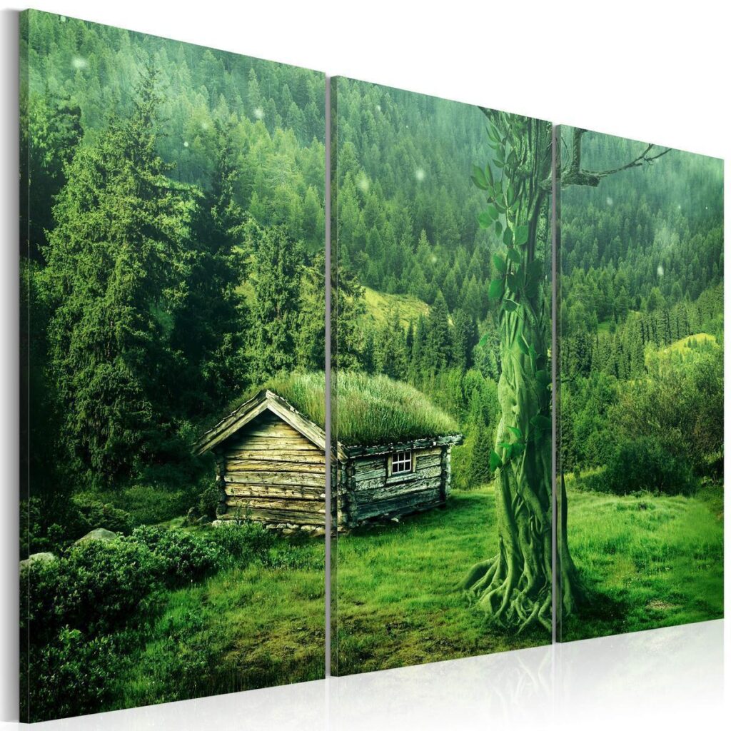 Schilderij - Forest ecosystem - Afbeelding 2