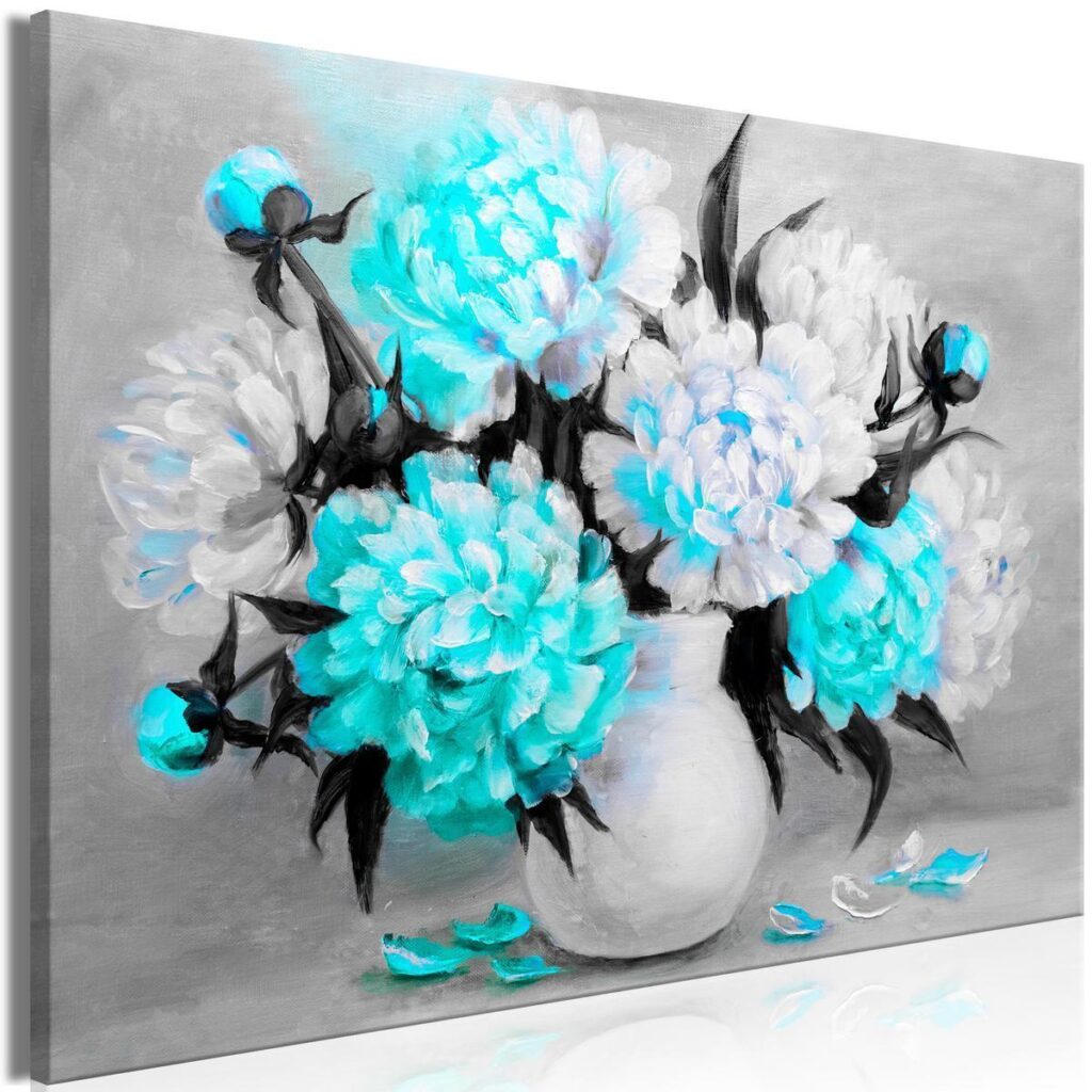 Schilderij - Fragrant Colours (1 Part) Wide Blue - Afbeelding 2