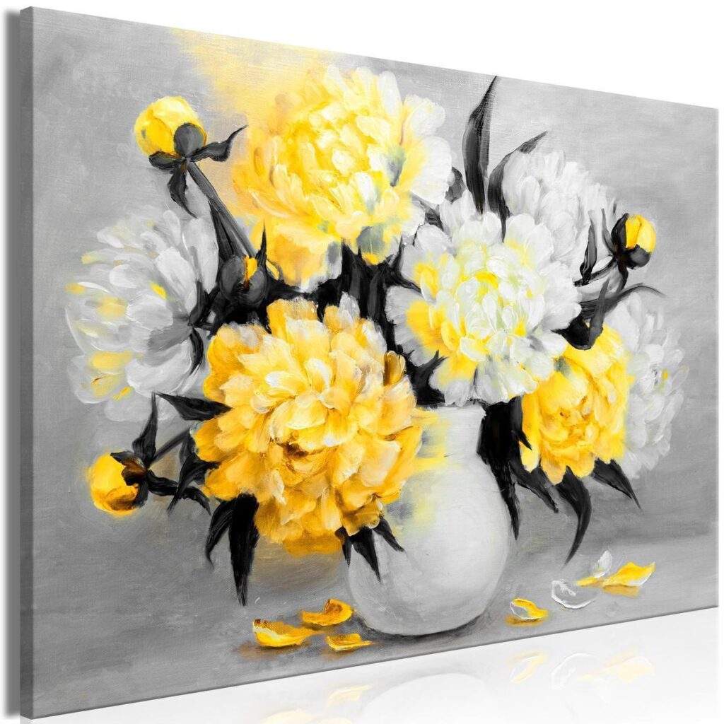 Schilderij - Fragrant Colours (1 Part) Wide Yellow - Afbeelding 2