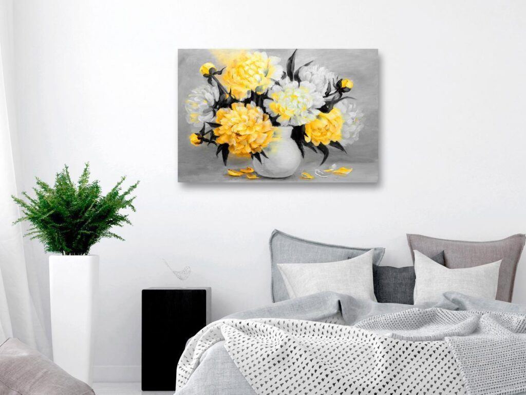 Schilderij - Fragrant Colours (1 Part) Wide Yellow