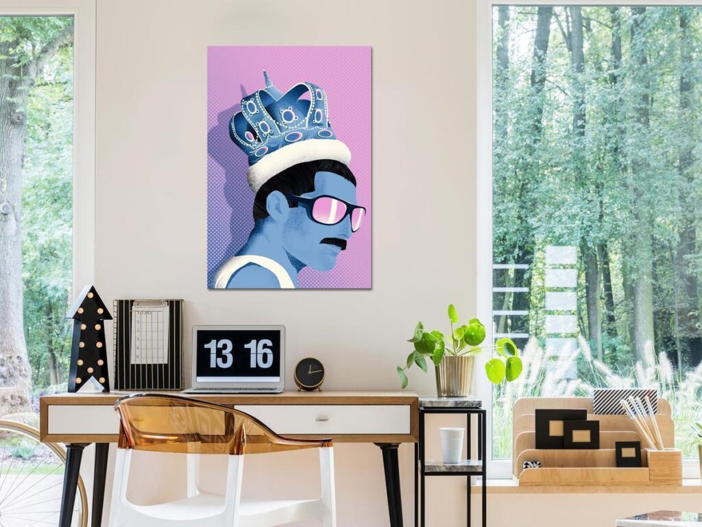 Schilderij - Freddie (1 Part) Vertical