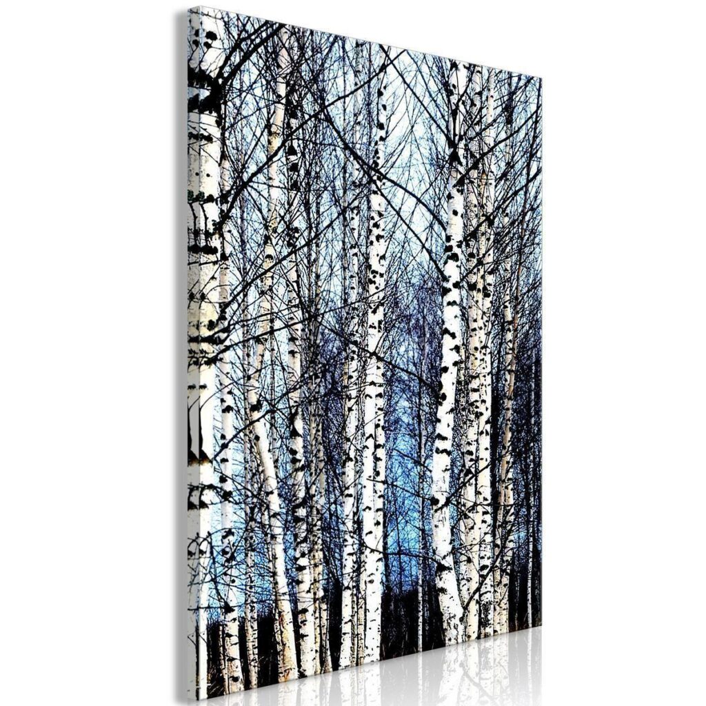 Schilderij - Frosty January (1 Part) Vertical - Afbeelding 2