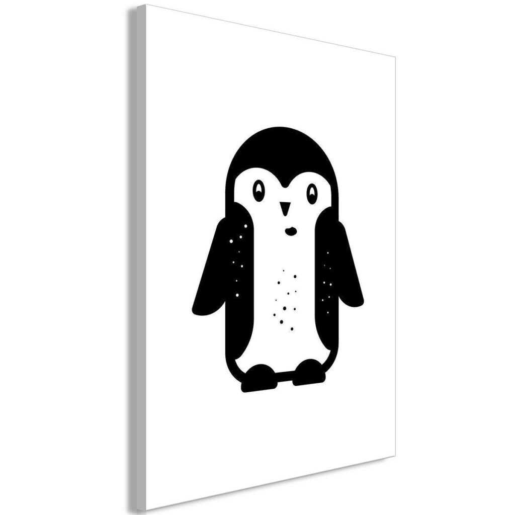 Schilderij - Funny Penguin (1 Part) Vertical