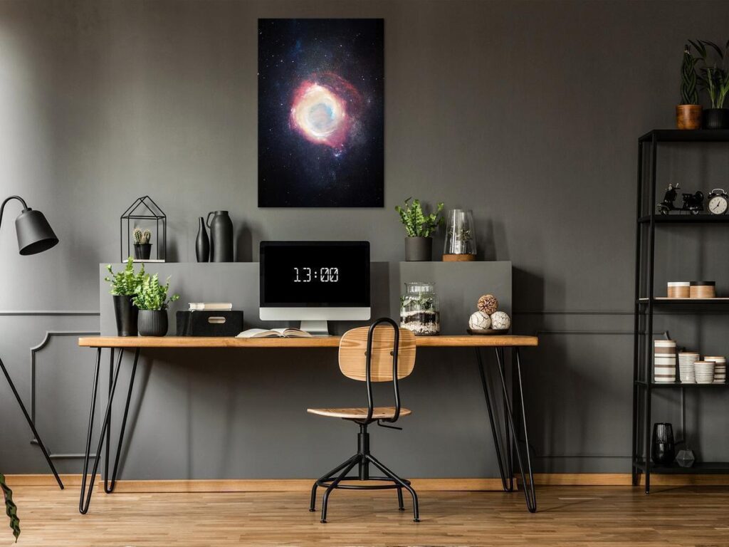 Schilderij - Galactic Explosion (1 Part) Vertical
