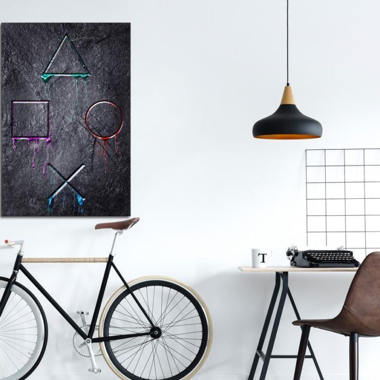 Schilderij - Game Addiction (1 Part) Vertical