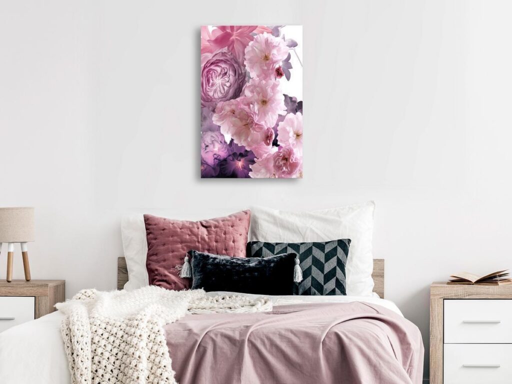 Schilderij - Garden of Floral Scents (1-part) - Nature in Shades of Pink