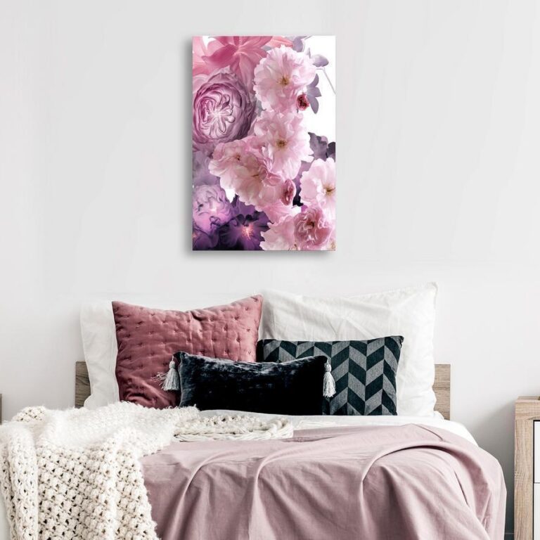 Schilderij - Garden of Floral Scents (1-part) - Nature in Shades of Pink