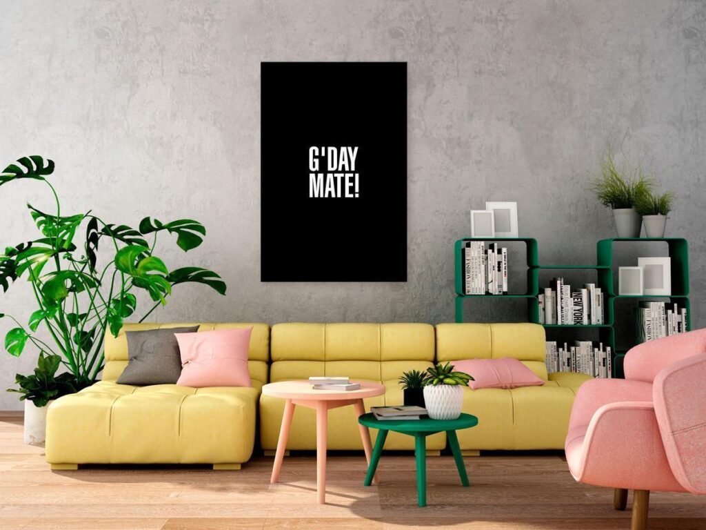Schilderij - G'day Mate (1 Part) Vertical