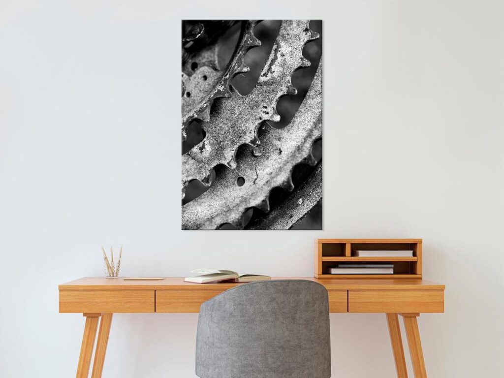 Schilderij - Gears (1 Part) Vertical