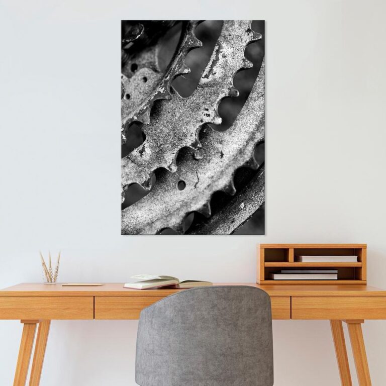 Schilderij - Gears (1 Part) Vertical