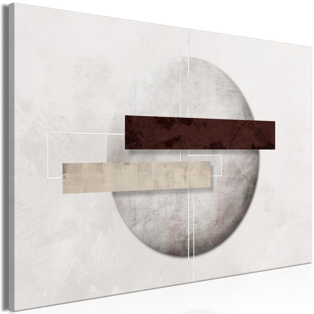 Schilderij - Geometric Decay (1 Part) Wide - Afbeelding 2