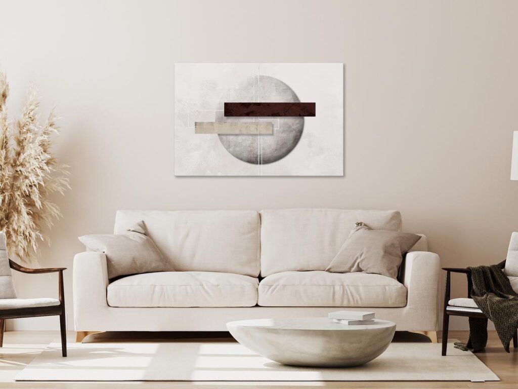 Schilderij - Geometric Decay (1 Part) Wide