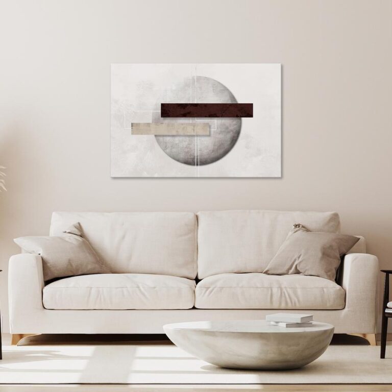 Schilderij - Geometric Decay (1 Part) Wide