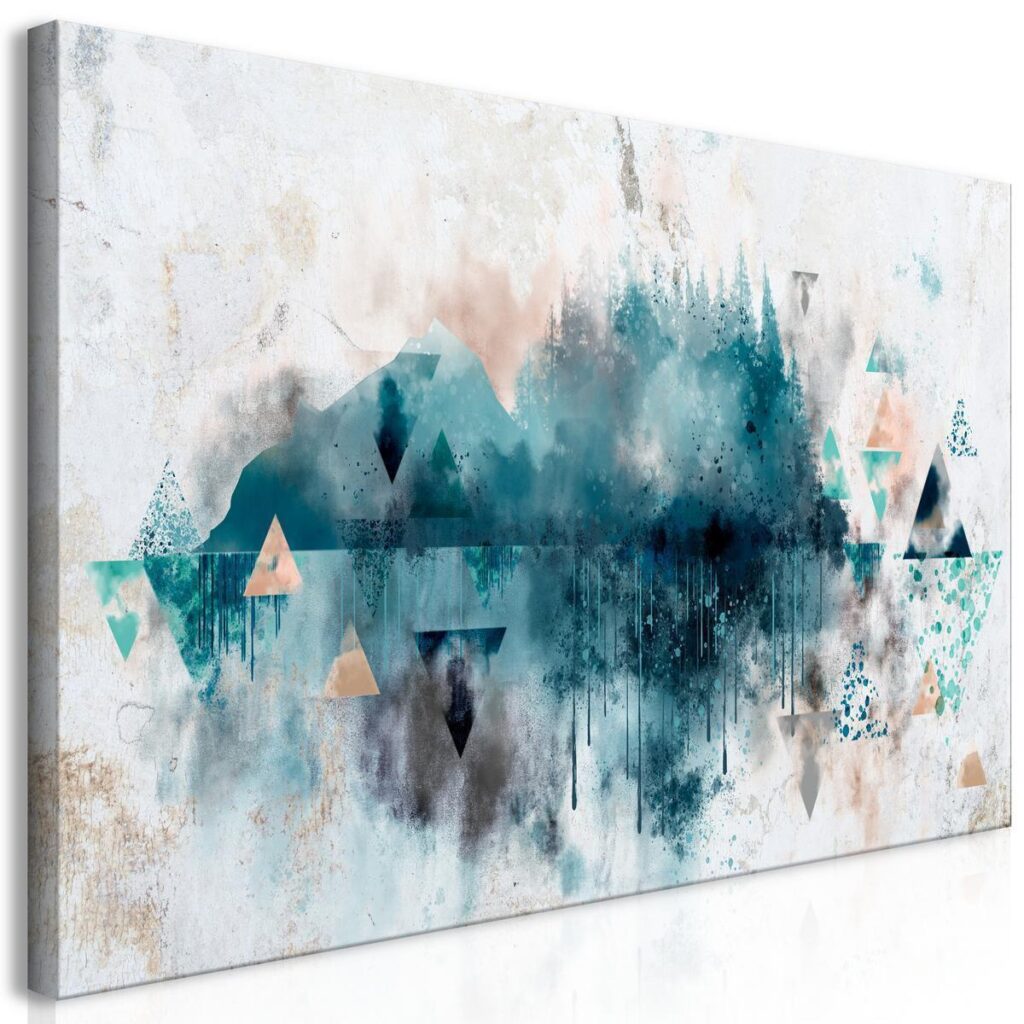 Schilderij - Geometric Landscape (1 Part) - Afbeelding 2