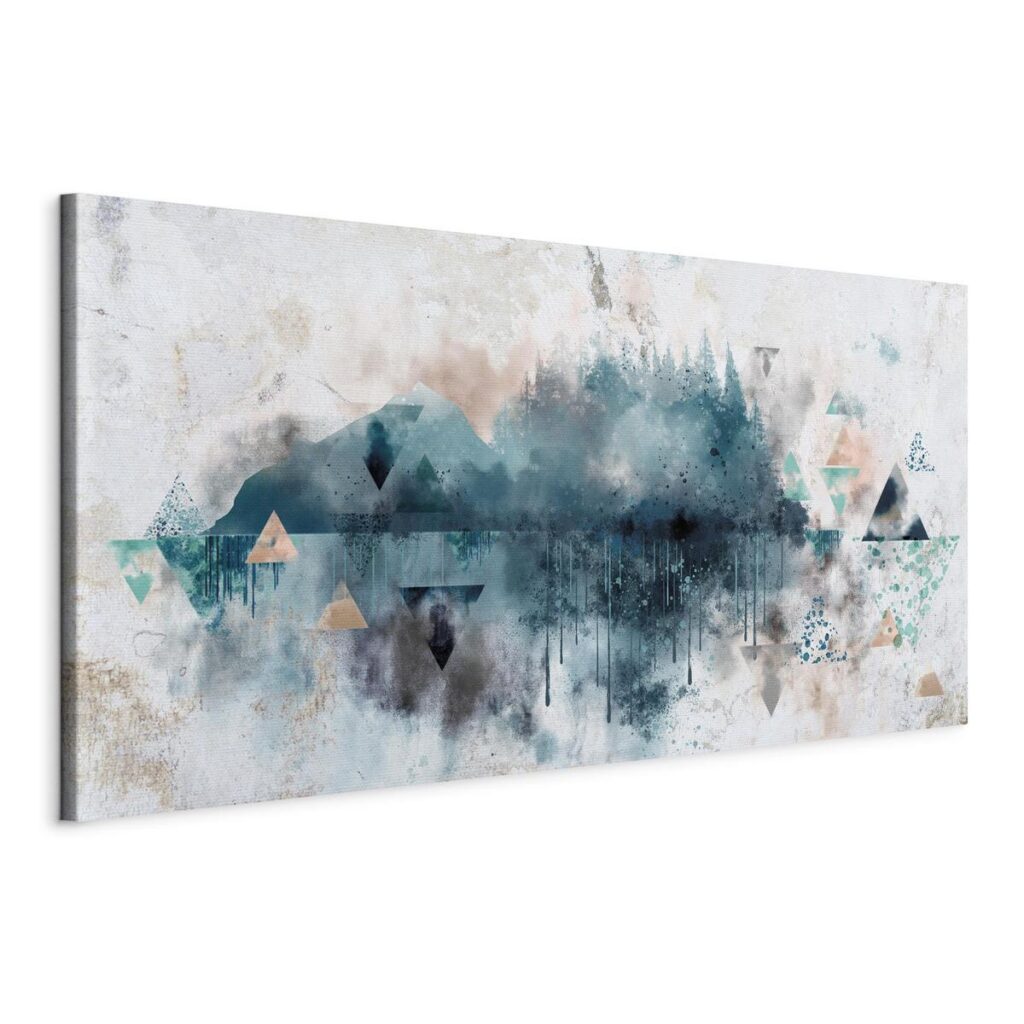 Schilderij - Geometric Landscape (1 Part) - Afbeelding 3