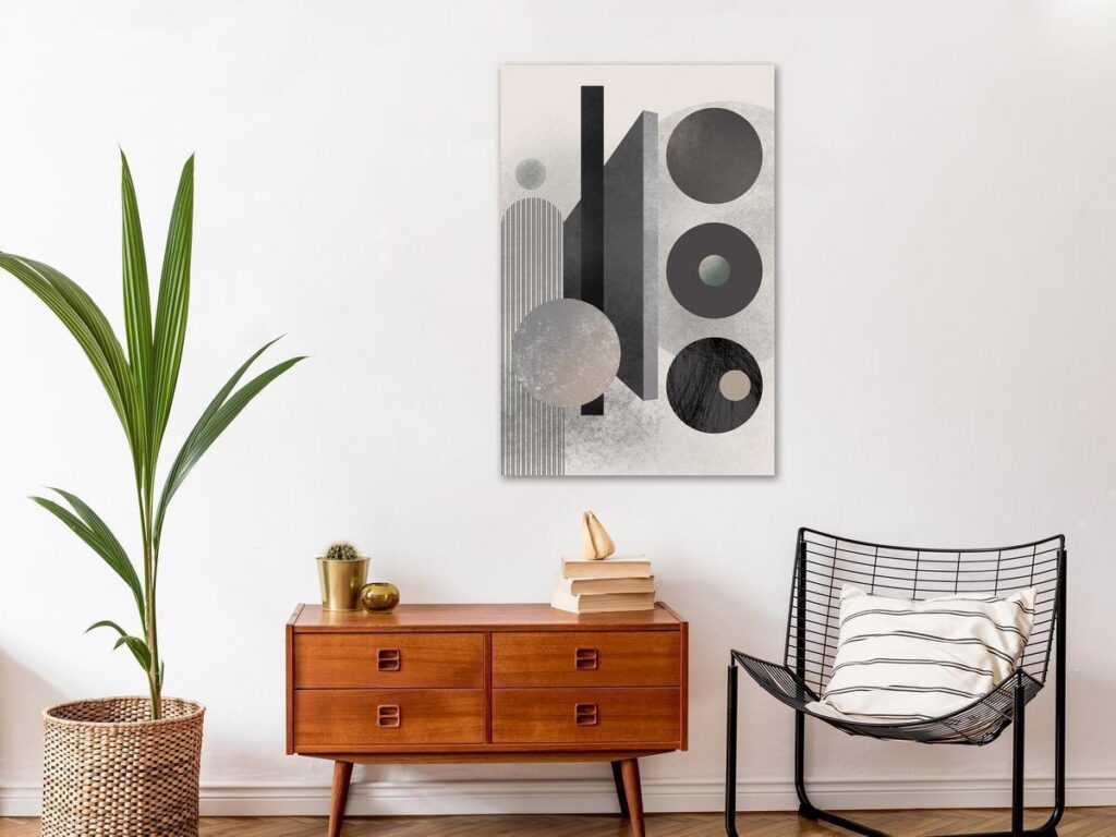Schilderij - Geometric Order (1 Part) Vertical