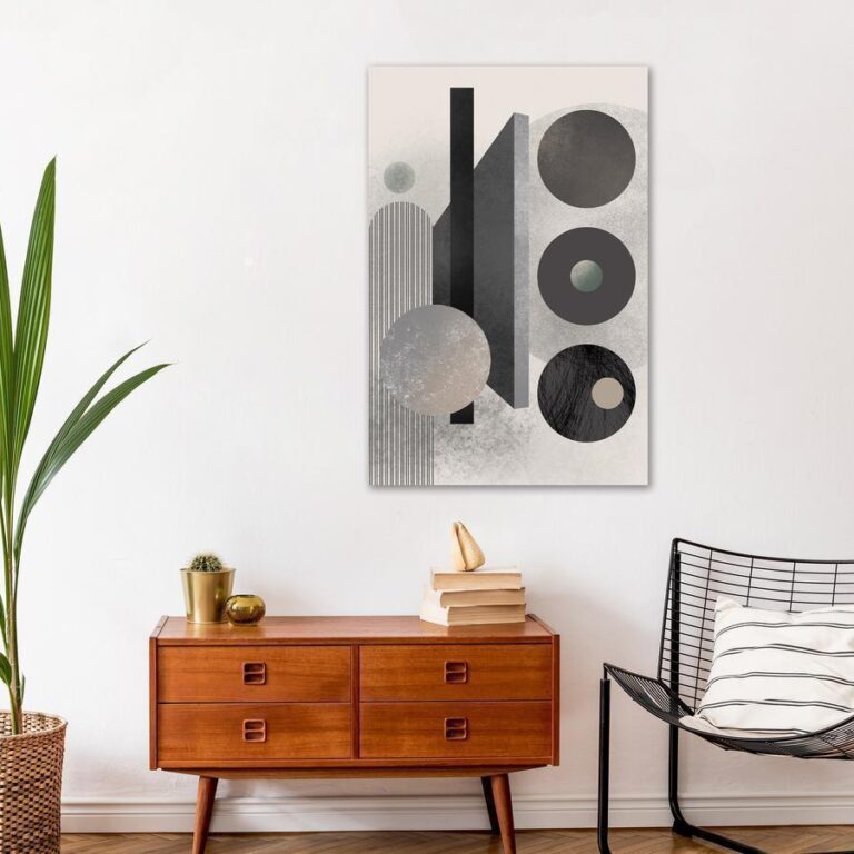 Schilderij - Geometric Order (1 Part) Vertical